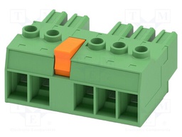 PCB connector, nominal cross section: 16 mm2, color: green,