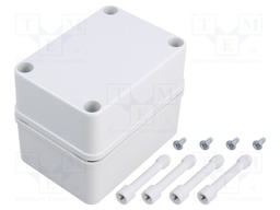 Enclosure: multipurpose; X: 80mm; Y: 110mm; Z: 85mm; PICCOLO; grey