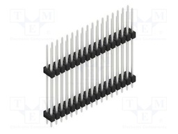 Connector: pin strips; pin header; male; PIN: 34; 2.54mm; THT; 2x17