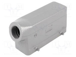 Enclosure: for HDC connectors; Han B; size 24B; for cable; angled