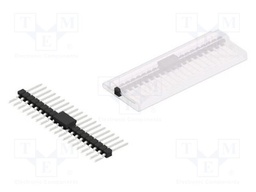 Connector: pin strips; pin header; male; PIN: 20; 2.54mm; SMT; 1x20