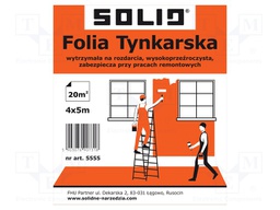 Painting foil; L: 5m; Width: 4m; transparent