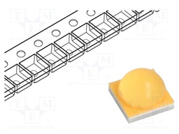Power LED; white warm; 110°; 350mA; Pmax: 5W; 100÷140lm; CRImin: 90