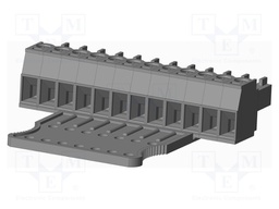 Connector: pluggable terminal block; plug; female; straight; grey