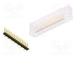 Connector: pin strips; pin header; male; PIN: 15; 2.54mm; SMT; 1x15