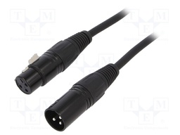 Male-female; PIN: 3; Cable: XLR-XLR; 1m