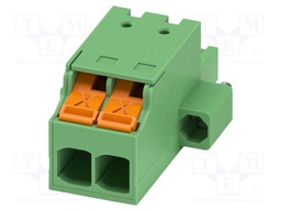 PCB connector, nominal cross section: 2.5 mm2, color: green,