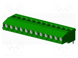 Connector: PCB terminal block; terminal; Plating: tinned; on PCBs