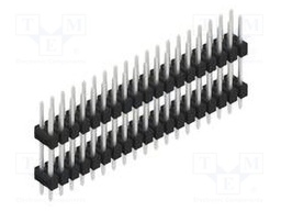 Connector: pin strips; pin header; male; PIN: 38; 2.54mm; THT; 2x19