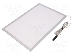 Lamp: LED light panel; Lumaire Basic; PMMA; 4000(typ)K; Size: A4
