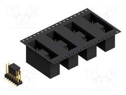 Connector: pin strips; pin header; male; PIN: 14; 2.54mm; SMT; 2x7