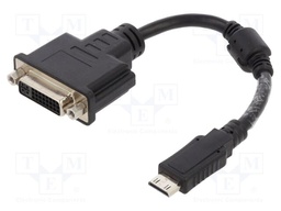 Converter; DVI-I (24+5) socket,mini HDMI plug; dual link; 0.2m