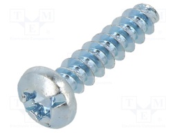 Screw; for plastic; 3,5x16; Head: cheese head; Torx®,slotted; zinc