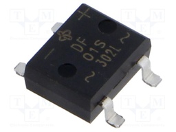 Bridge rectifier: single-phase; Urmax: 100V; If: 1A; Ifsm: 30A; DFS