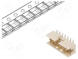 Socket; wire-board; male; Minitek; 2mm; PIN: 14; SMT; on PCBs; 2A