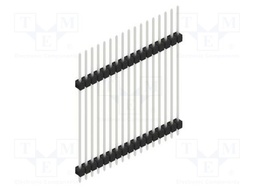Connector: pin strips; pin header; male; PIN: 17; 2.54mm; THT; 1x17