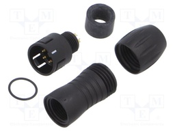 Plug; Connector: circular; 720; male; PIN: 5; gold-plated; 5A; IP67