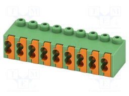 PCB connector, nominal cross section: 0.5 mm?, color: green,