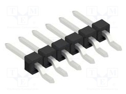 Connector: pin strips; pin header; male; PIN: 6; 2.54mm; SMT; 1x6