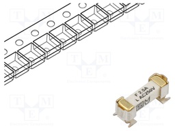 Fuse: fuse; time-lag; 2.5A; 250VAC; 125VDC; SMD; ceramic; 4.2x11.1mm
