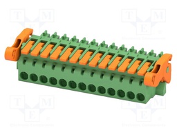 PCB connector, nominal cross section: 1.5 mm2, color: green,