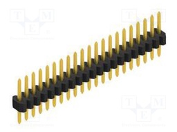Connector: pin strips; pin header; male; PIN: 21; 1.27mm; THT; 1x21