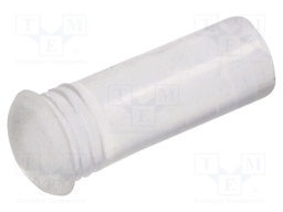 Fiber for LED; Ø3.2mm; L: 7.8mm; round; Front: convex; straight