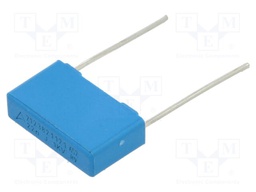 Capacitor: polypropylene; MKP; 22nF; 5x10.5x18mm; THT; ±5%; 15mm