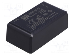 Power supply: switched-mode; modular; 30W; 48VDC; 69.5x39x24mm