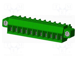 Connector: pluggable terminal block; plug; female; straight; 10A