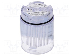 Signaller: lighting; LED; transparent; Usup: 24VDC; IP65; Ø50x69mm