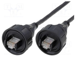 Patch cord; 5m; Buccaneer Ethernet; PIN: 8; gold-plated; 1.5A; IP68