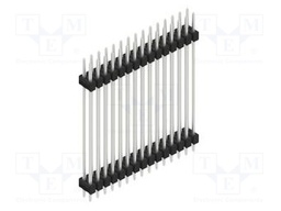 Connector: pin strips; pin header; male; PIN: 30; 2.54mm; THT; 2x15