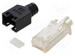 Plug; RJ45; TM11P; PIN: 8; Cat: 3; shielded,with protection; 5mm
