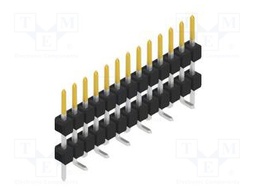 Connector: pin strips; pin header; male; PIN: 13; 2.54mm; SMT; 1x13