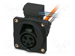 Connector: eMobility; socket; CHARX; PIN: 5(3+2); IP55; cables