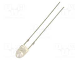 LED; blue; 3mm; 4200mcd; 50°; Front: flat; tower; No.of term: 2; THT