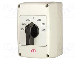 Switch: voltmeter cam switch; Stabl.pos: 7; 32A; in housing; Pos: 7