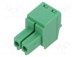 Pluggable terminal block; 3.5mm; ways: 2; straight; plug; female