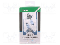 Filament lamp: automotive; PX26d; white-blue; 12V; 55W; BLUE; H7