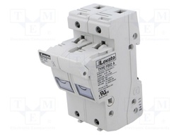 Fuse base; 14x51mm; for DIN rail mounting; 50A; 690VAC; Poles: 1+N