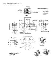 Transmissive Photo Interrupter, Phototransistor, SMD, 3 mm, 0.3 mm, 25 mA, 5 V