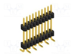 Connector: pin strips; pin header; male; PIN: 10; 1.27mm; SMT; 1x10