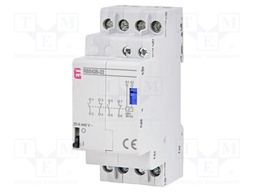 Contactor: 4-pole installation; 25A; 24VAC; NC x2 + NO x2; RBS