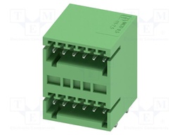 PCB headers, nominal cross section: 0.5 mm?, color: green, n