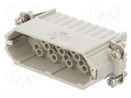 Connector: HDC; male; HD; PIN: 25; 25+PE; size 5; w/o contacts; 10A