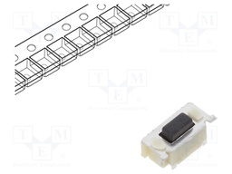 Microswitch TACT; SPST; Pos: 2; 0.05A/12VDC; SMD; none; 2.55N; 1mm
