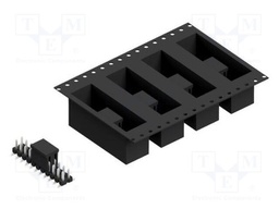 Connector: pin strips; pin header; male; PIN: 22; 2.54mm; SMT; 2x11