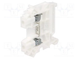 Splice terminal: rail; 0.5÷4mm2; ways: 1; terminals: 2; white; TS35