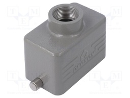 Enclosure: for HDC connectors; size D10B; for cable; for latch
